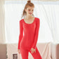 Women Long Sleeve Thermal Underwear Women Winter Thicken Tight Suit Sexy Pajamas Autumn Spring Windproof Soft Lining Slim Body Comfortable Wearable