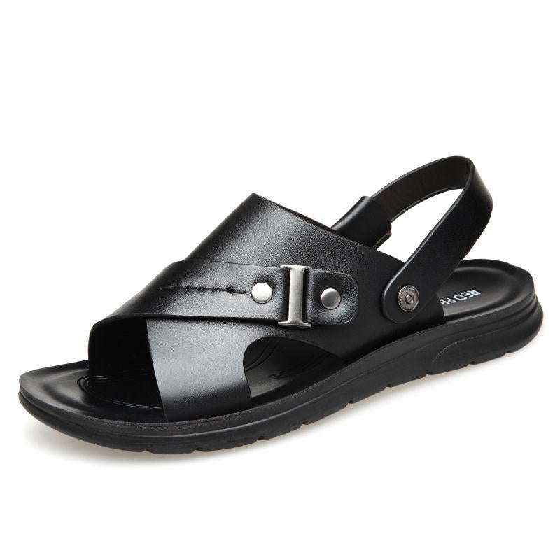 Casual Shoes Men Sandals Fashion Soft Bottom Solid Beach Sandals Men Shoes Slippers Flat Man Shoes