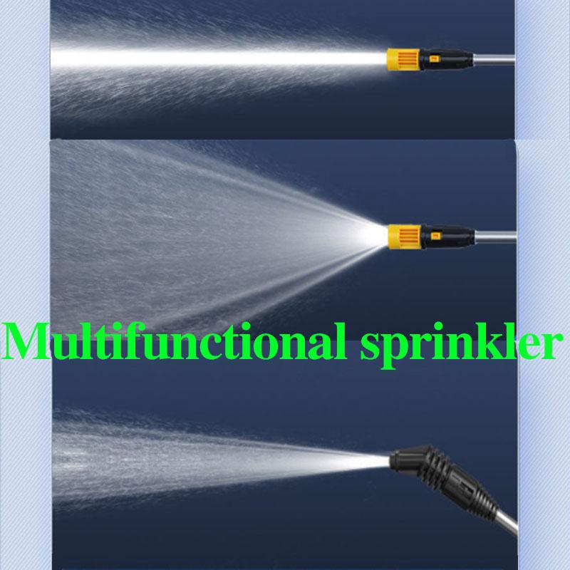 198VF Luxury Long Tube High Pressure Water Gun Set Electric Car Washer Wireless Garden Sprinkler 13800mAh