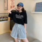 Wide Leg Pants Female Summer Student High Waist Shorts Casual Sports Pants Five Points Shorts Running Shorts for Women