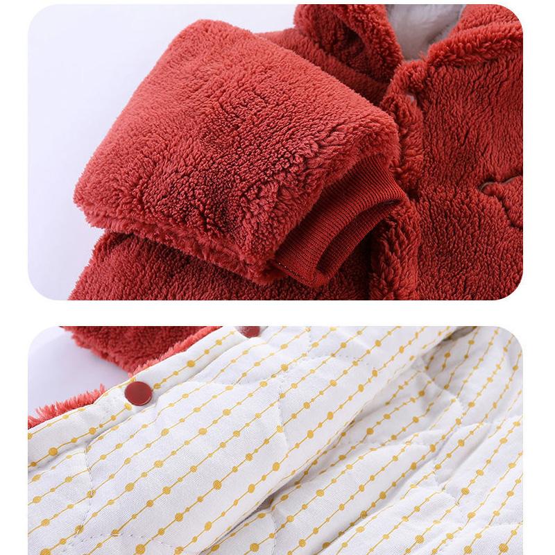 Newborn Clothes Winter Season Baby One-piece Clothes Autumn Winter Suit Female Baby Out Holding Clothes To Keep Warm
