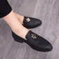 Men's Shoes Creative Lace-up Casual Leather Shoes Men's Leather Flats Slip-On Shoes