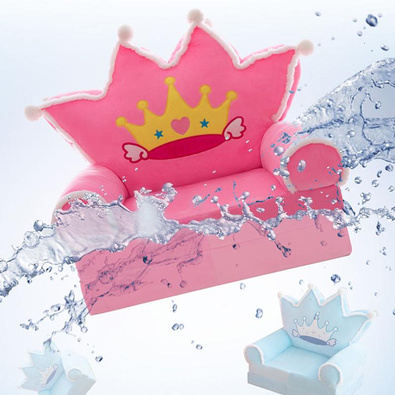 Children Two Layer Folding Chair Cartoon Animal Baby Armchair Sofa Soft Tatami Safe and Anti-drop Bedroom Living Room Game Room