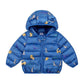 Girls' Warm and Windproof Winter Clothes Down Cartoon Padded Jacket with Velvet Padded Hooded Jacket