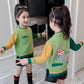 Autumn and Winter Little Girl Knitted Cardigan Long-sleeved Hooded Children's Sweater Loose Fashion Jacket