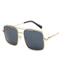 Fashion Square Sunglasses Women Brand Design Metal Frame Gradient Lenes Oversized Ladies Sun Glasses