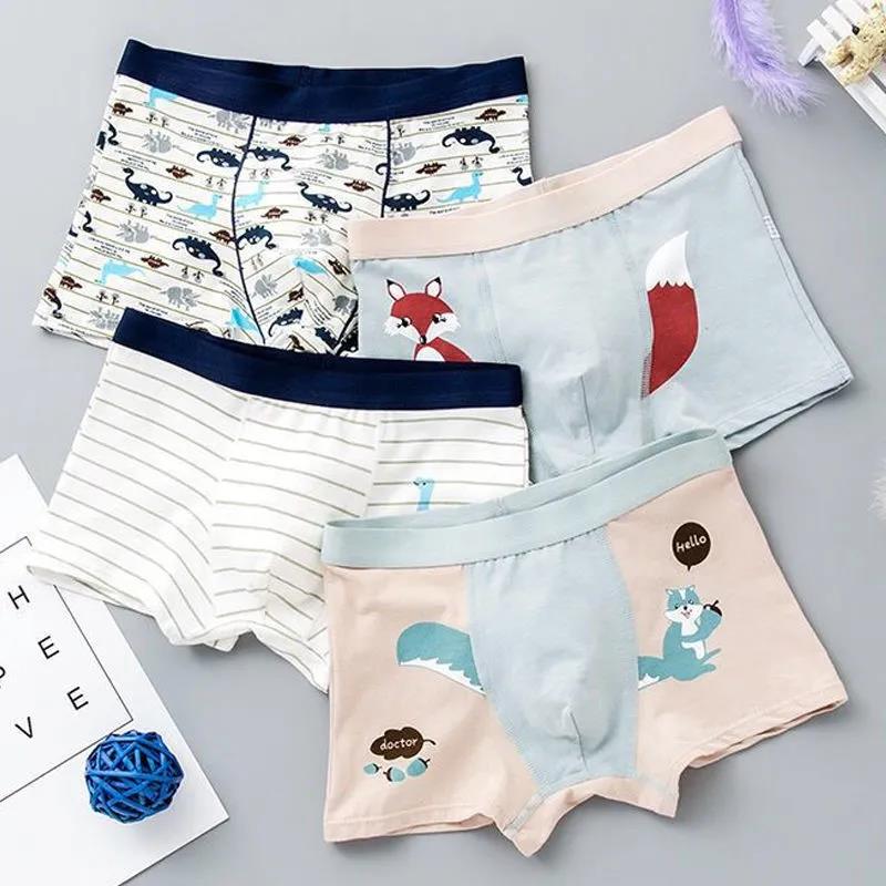 Cartoon Cotton Boys Briefs Underwear Kids Quality Blue Boy Panties Boys Clothes for 3 4 6 8 10 12 14 Years Old