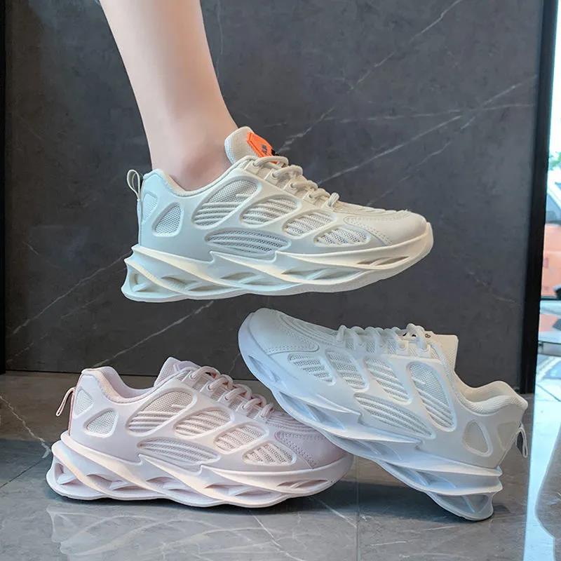 Sports Shoes Female Korean Version of The Thick Bottom Mesh Breathable Old Shoes Wild Ins Tide Shoes White Shoes