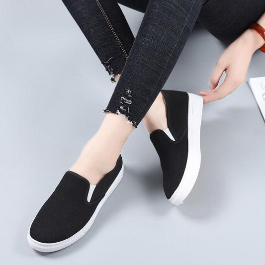 Nurse Shoes Flat Non-slip Casual Shoes Lightweight and Comfortable Soft-soled Canvas Shoes Men and Women Can Wear Nurse Shoes