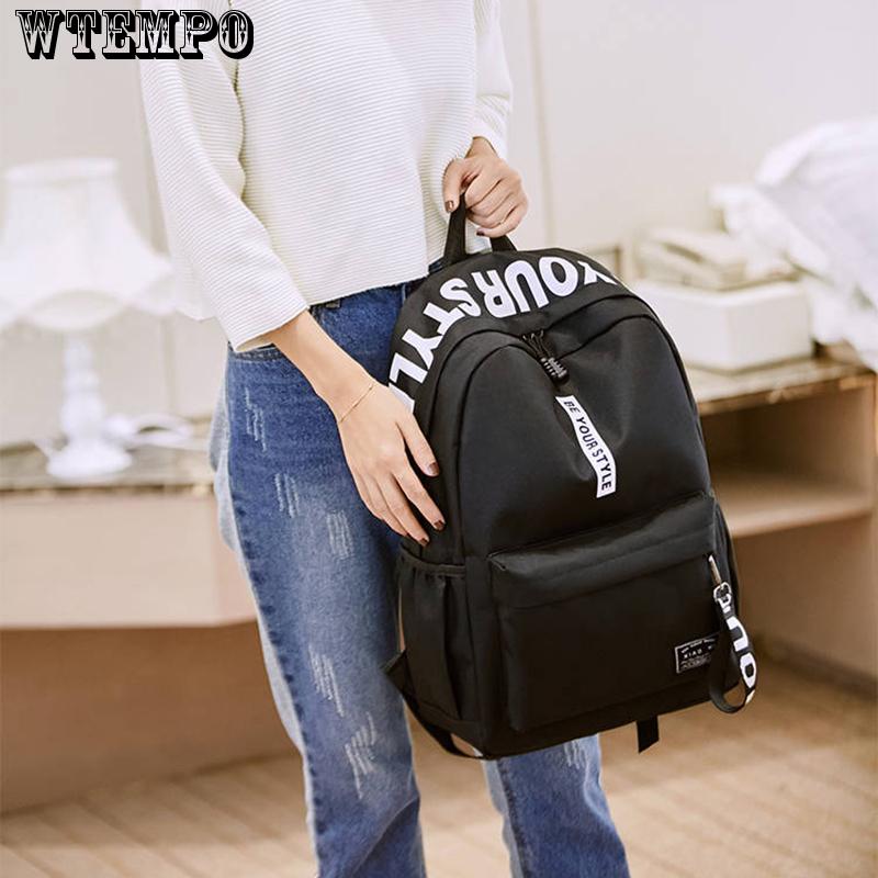 High Quality Nylon Travel Backpack Women Back Pack School Bags For Teenage Girl Rucksack