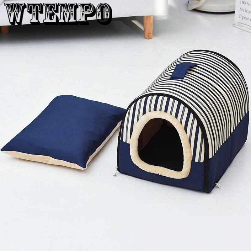 Foldable Dog House Pet Bed Tent Cat Kennel Indoor Portable Travel Puppy Mat Pet Sofa Sleeping Bag