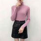 Turtleneck Sweater Women's Autumn and Winter Pullovers Slim Fit and Warm All-match Western Style Fashion Knitted Bottoming Shirt