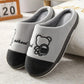Autumn and Winter Pure Cotton Slippers Indoor Non-slip Soft-soled Shoes Warm Simple Plush Cotton Shoes