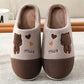 Autumn and Winter Bear Slippers  Indoor Non-slip Warm Dirt-resistant Flat Shoes  A Must-have for Leisure and Home Furnishing