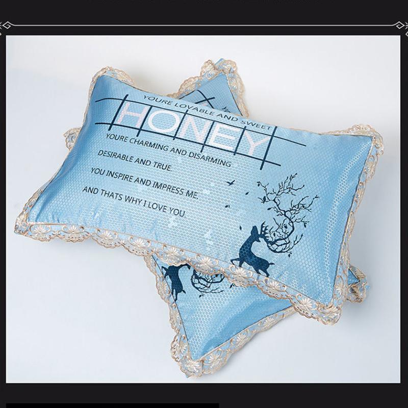 A Pair of Genuine Ice Silk Pillowcases Can Be Machine Washable