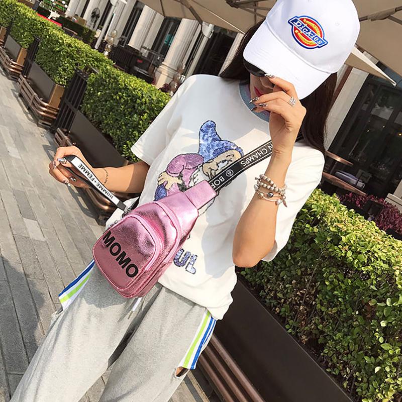 Fashion Casual Lady Female Chest Bag Female Chest Shoulder Messenger Bag Outdoor Travel Small Bag