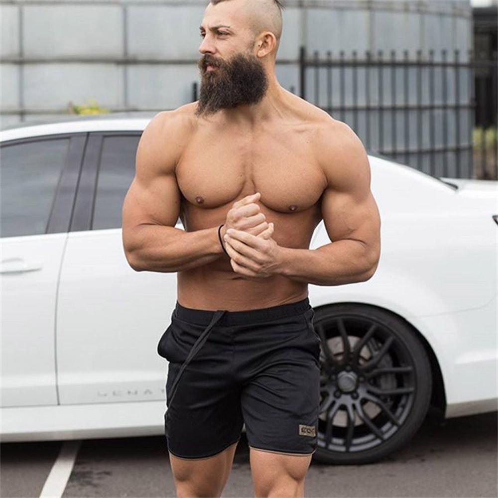Men's Shorts Sports Training Breathable Summer Workout Fitness GYM Short Pants