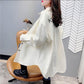 Spring and Autumn Style Shirt Women Long-sleeved Loose Fashion Shirt Mid-length Coat