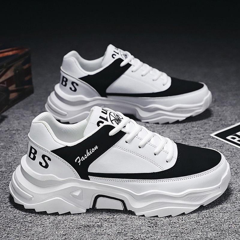 Daddy shoes Fashion casual sports male students running shoes thick sole hard sole wear-resistant