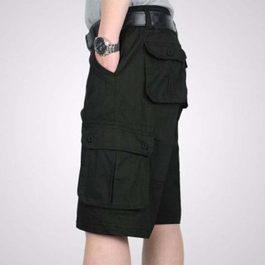 Cotton Cool Cargo Shorts Plus Size Casual Loose Multi-pocket Five-point Pants