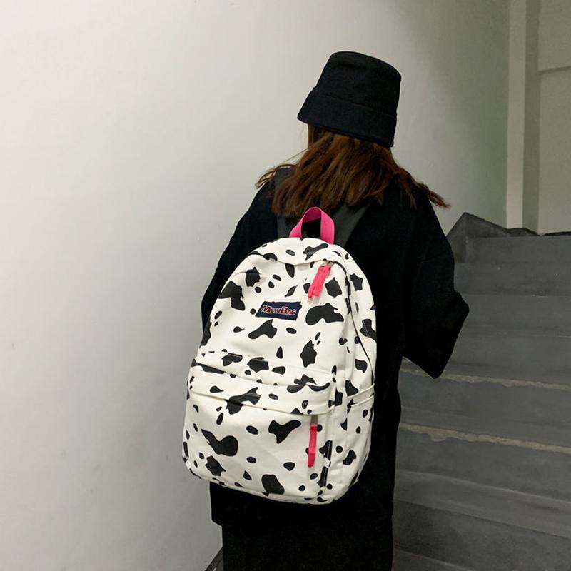 Schoolbag Female Student Korean Junior High School Simple and Versatile Backpack High School Large Capacity Waterproof Backpack