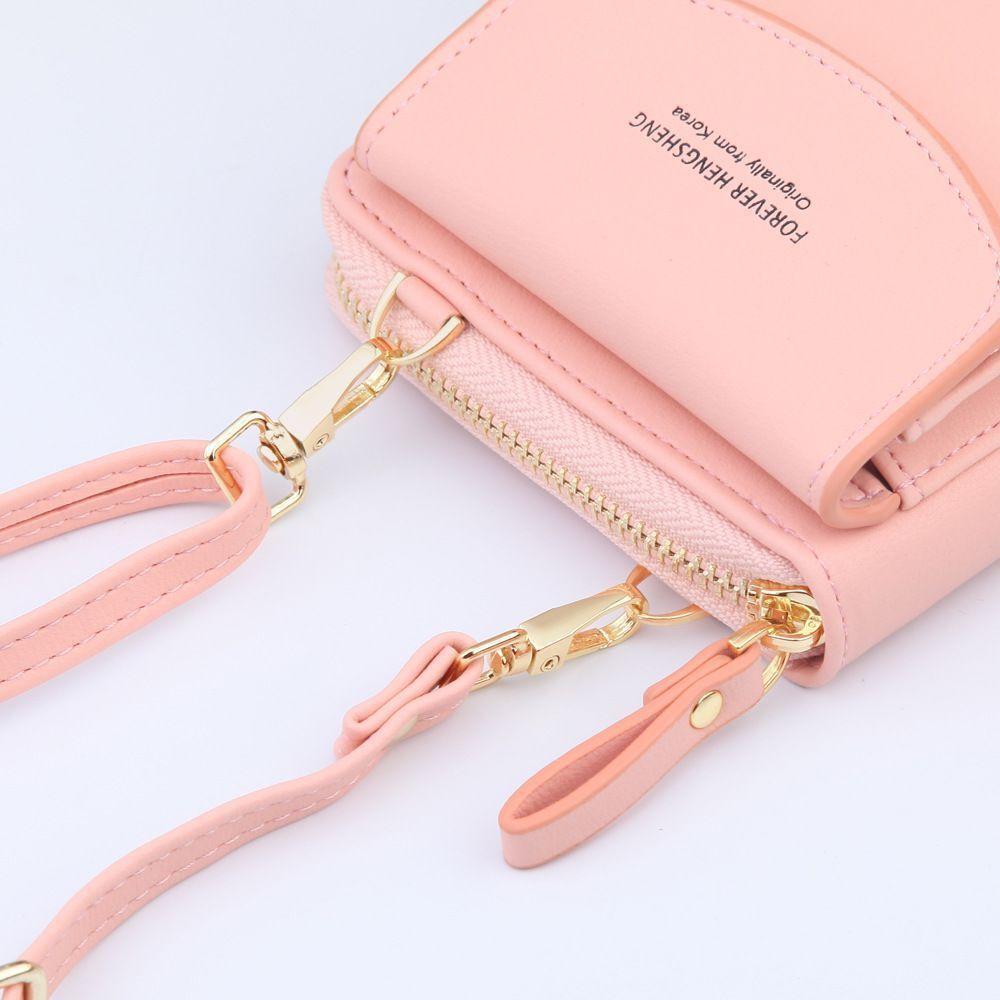 Mobile Phone Bag Female Small Bag Messenger Summer Mini Korean Version of The Trendy Bag Wild Canvas Put Coin Purse Vertical
