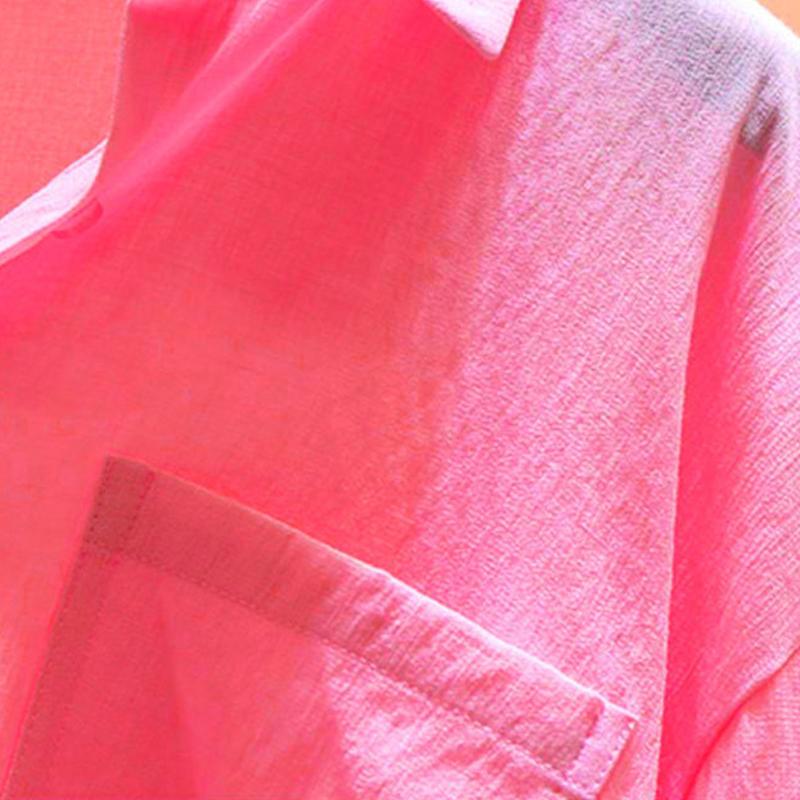 Long-sleeved Shirt Women Spring and Summer Single Pocket Loose Casual Shirt Top