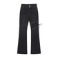 Spring Girl Street Straight Denim Flared Pants Thin Stretch Wide Leg Pants Ladies Black Trousers Boot Cut Pant
