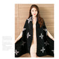 Fashion Geometric Color Imitation Comfortable Temperament Warm Poncho Shawl Scarf Knitted Shawl