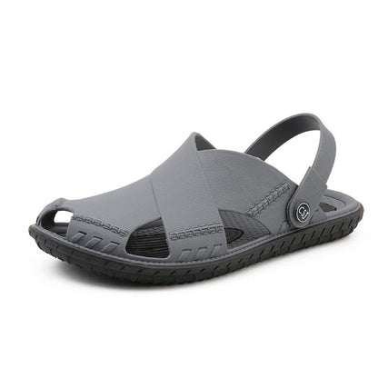 Summer Beach Slippers Outdoor Indoor Hole Shoes Thick Bottom Non-slip Bathroom Slippers