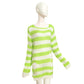 Goth Punk Sweater Fashion Hole Pullover Knitted Striped Sweaters Plus Size Loose Long Sweater Broken Hollow Out Streetwear Hip Hop Harajuku Sweaters