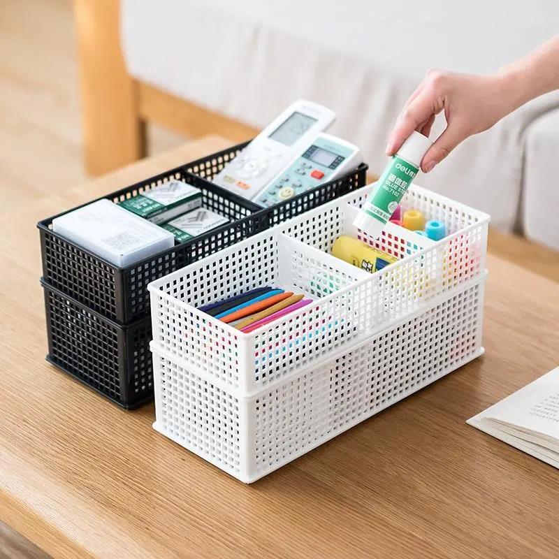 Japan Desktop Storage Box Office Supplies Plastic Storage Basket Cosmetic Storage Drawer Storage Basket