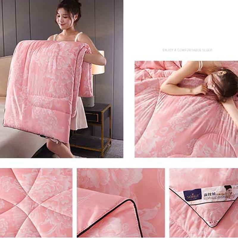 Summer Cotton Air-conditioning Quilt 100% Mulberry Silk Quilt Single Double Summer Thin Quilt