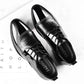 Oxford Business Men Shoes Patent Leather Lace Up Shoes Business Dress Soft Sole Breathable Spring Wedding  Shoes