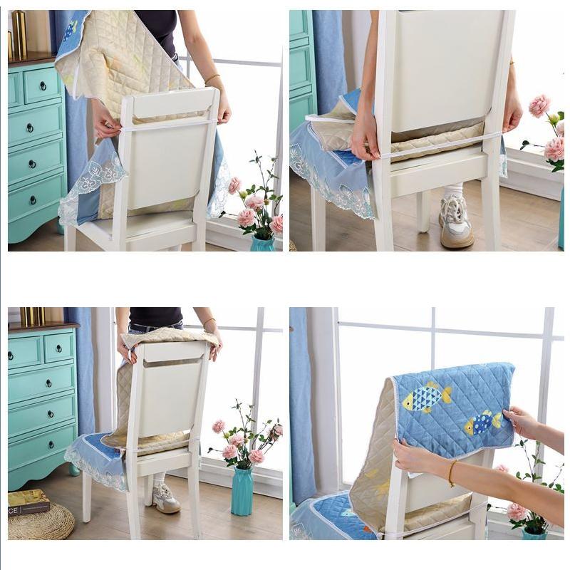 Chair Cover General Dining Table and Chair Cushion Thickened One-piece Seat Cushion Non-slip Dining Chair Cushion Chair Back Cushion