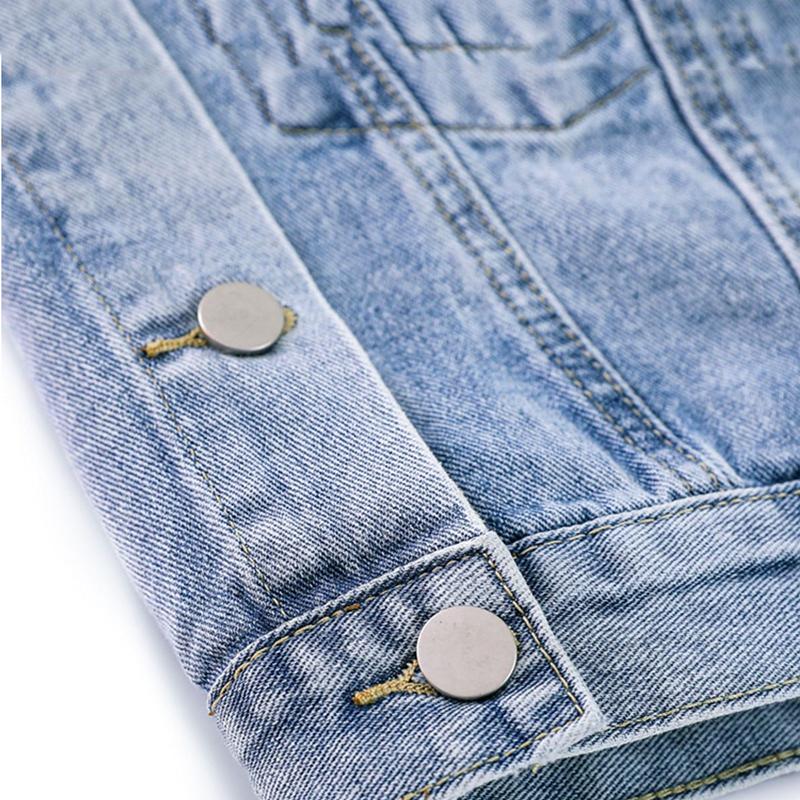 Denim Jacket Women's Spring and Autumn Korean Version All-match BF Loose Short Long-sleeved Retro Top Women's