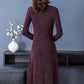 Temperament High-end Fake Two-piece Slim Waist Slim Plus Size Dress Cheongsam Long-sleeved Split Long Skirt Sequins