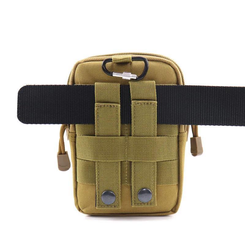 Men's Mountaineering Cycling Multifunctional Waist Bag Mobile Phone Bag Outdoor Travel Hiking Waist Bag Sports Tactical Bag
