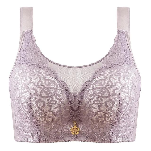 Sexy Pushup Bra Bras C D E F Plus Size Bralette Women Lingerie Wireless Underwear Lace Brassiere Large Big Size 38-46 Ladies