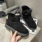 Snow Boots Women's Mid-tube Boots Thickened Snow Cotton Shoes Winter Warm and Velvet Bread Shoes