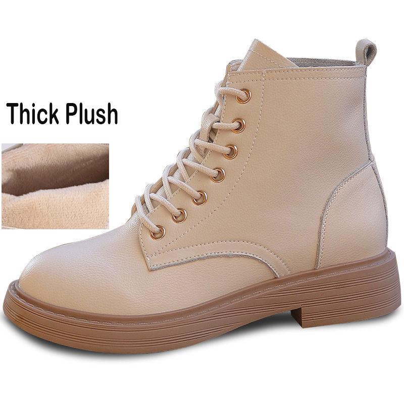 Fashion Ankle Boots Autumn Winter Ankle Boots Women Boots Work Shoes Round Toe Lace-Up Women Shoes