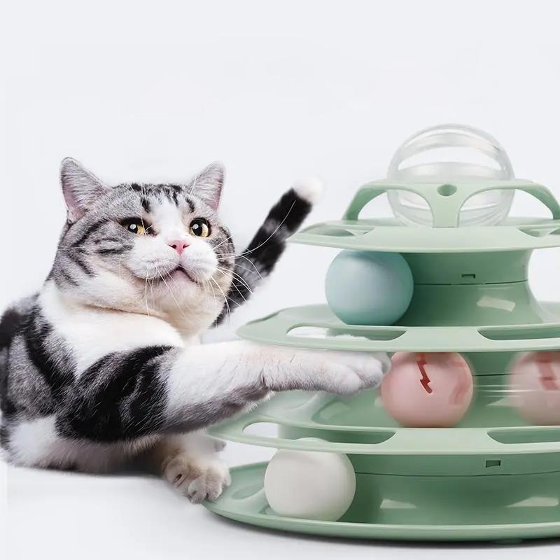 Cat Toy Self-healing Cat Turntable Ball Cat Relieves Boredom and Bite Resistance To Make Cats Artifact