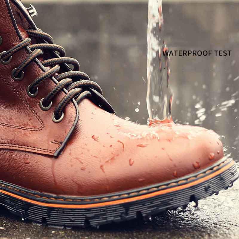 Men's Boots Autumn and Winter Martin Boots Men's Leather Shoes Men's High Top Shoes Military Boots