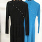 Pofulove Women's Mid-length Mink-like Beaded Knitted Dress Wild Fashion Slim Bottoming Shirt Women