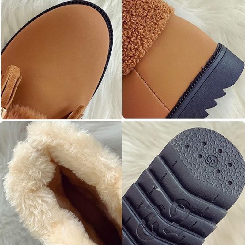 Snow Boots Women's Autumn and Winter Korean Version of All-match Women's Cotton Shoes Short Tube Plus Velvet Warm Ankle Boots