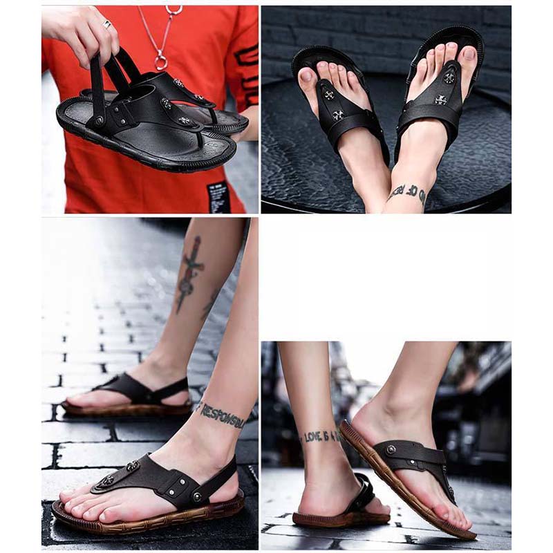 Summer Sandals Men's Outer Wear Men's Beach Shoes Non-slip Sandals and Slippers Wear-resistant Flip-flops Men
