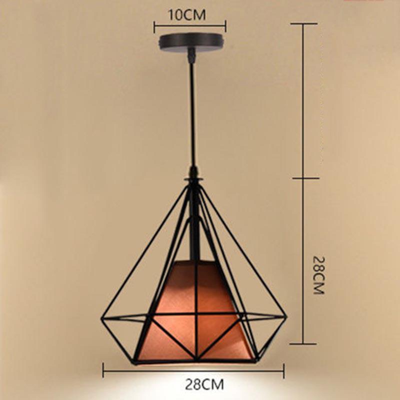 Iron Industrial Wind Living Room Loft  Home Cage Fixture Chandeliers