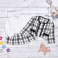 Spring and Autumn  Girl's Clothing Infant Clothing Girl's Plaid Cotton Long Sleeve Children's Clothing