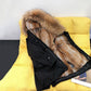 Men's Mid-length Mink Faux Fur Parker Clothing Fox Fur Thickened Liner Detachable Fur Coat