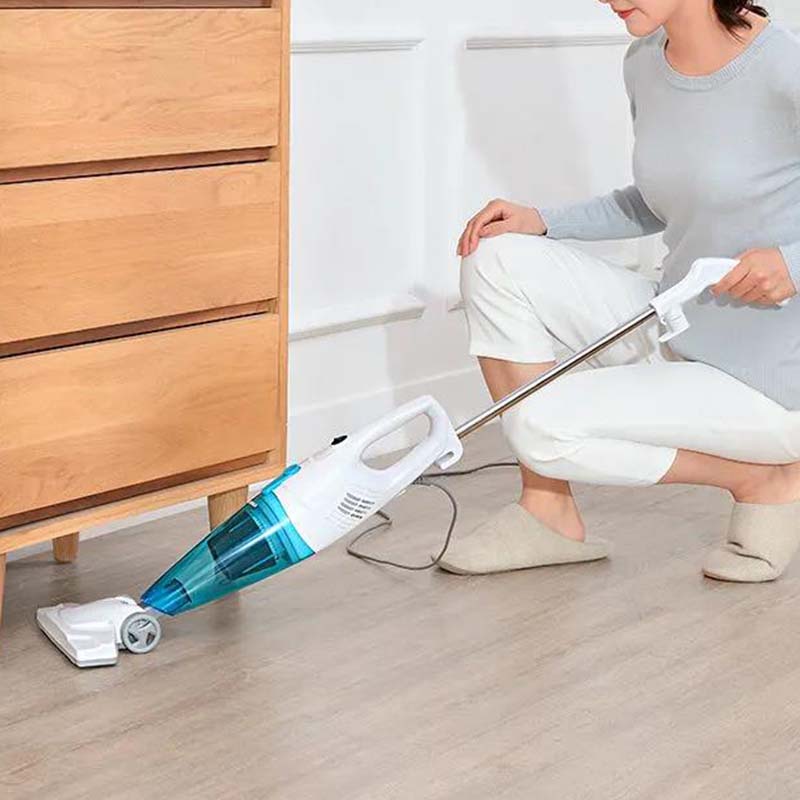 Vacuum Cleaner Household Powerful Small Handheld Push Rod Large Suction Mini Carpet Mite Removal Vacuum Cleaner